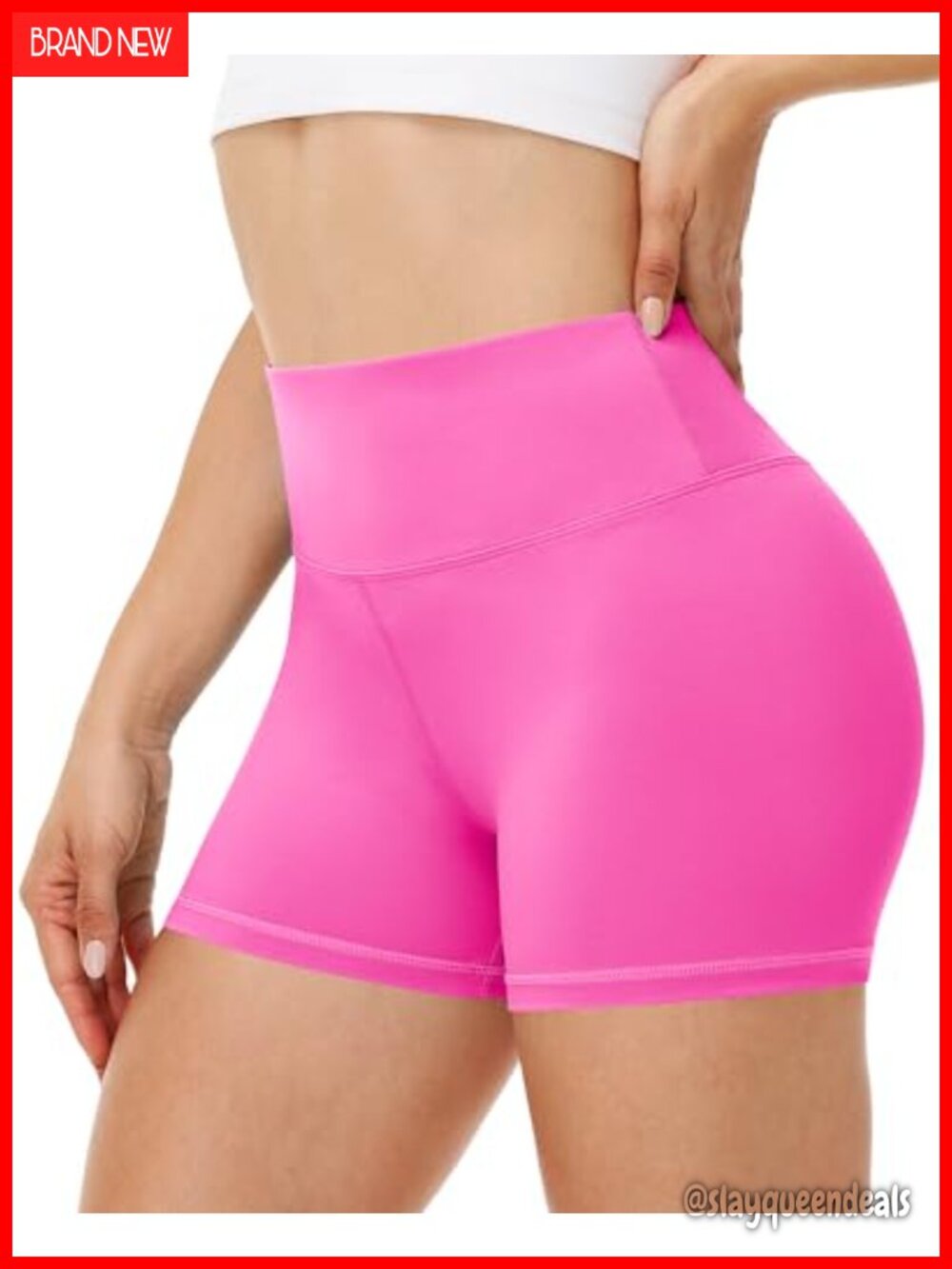 Women's High Waist Biker Shorts Tummy Control Spandex Gym Yoga Run Workout